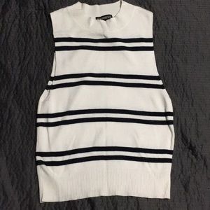 Express striped sweater tank